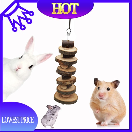 Pet Chew Toy Apple Wooden Material Tooth Grinding Toys For Hamster Chinchilla Small Animals Teeth Chewing Toys Cage Accessories