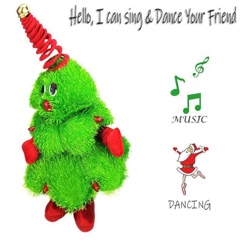 Singing And Dancing Christmas Tree Plush Toy Children's Christmas U3T0