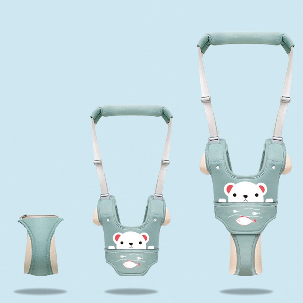 Lapin Amovible Bébé Walker Enfants Réglable Apprendre À Marcher Harnais Bébé Sac À Dos Enfant En Bas Âge À Pied Pratique Harnais De Sécurité: Rabbit Green 1