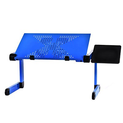 Aluminum Alloy Laptop Table Adjustable Portable Folding Computer Desk Students Dormitory Laptop Table Computer Stand Bed Tray: 3