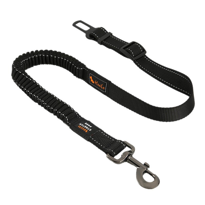 Verstelbare Hond Kat Autogordel Huisdier Autogordel Leash Voor Honden Reizen Tractie Kraag Harness Hondenriem Clip huisdier Product: Telescopic Black