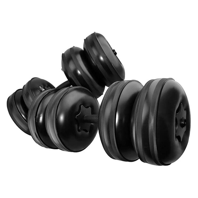 Adjustable Dumbbell Set Kettle Travel Dumbbell Weight 20-25KG Extension Rod Water Filled Dumbbell Home Fitness Exercise