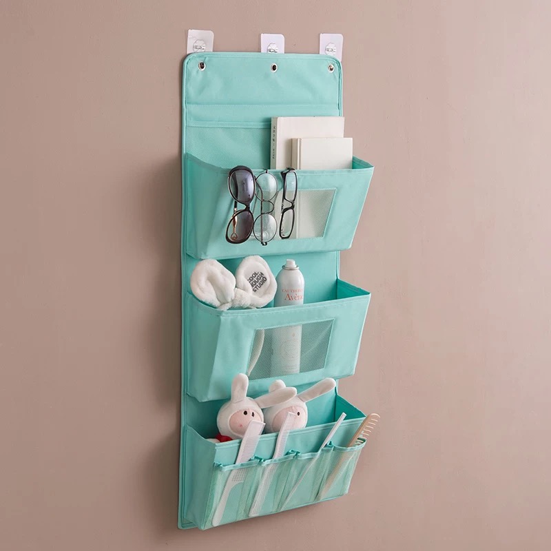 Over De Deur Organizer 5 Planken - Non-Woven Stof Opbergzakken Voor Slaapkamer En Badkamer (Zwart)