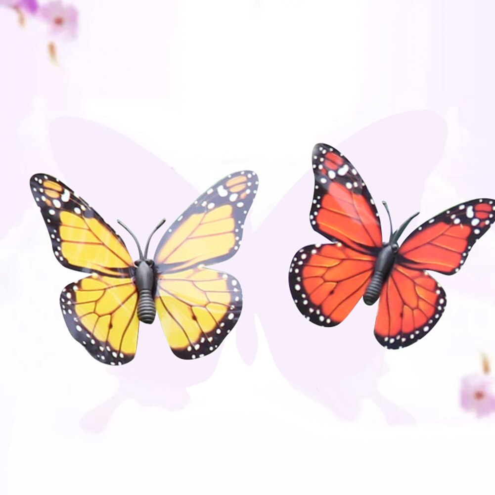 Simulation Solar Powered Dancing Fluttering Butterflies Hummingbird Yard Decor Pretty Garden Potted Plant Decoration Decor