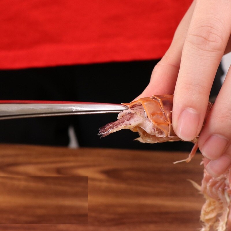 WBBOOMING Kitchen Specialty Tool Shrimp Peel Tool Stainless Steel Shrimp Edge Peel Tool Healthy Material And Rivet Connection