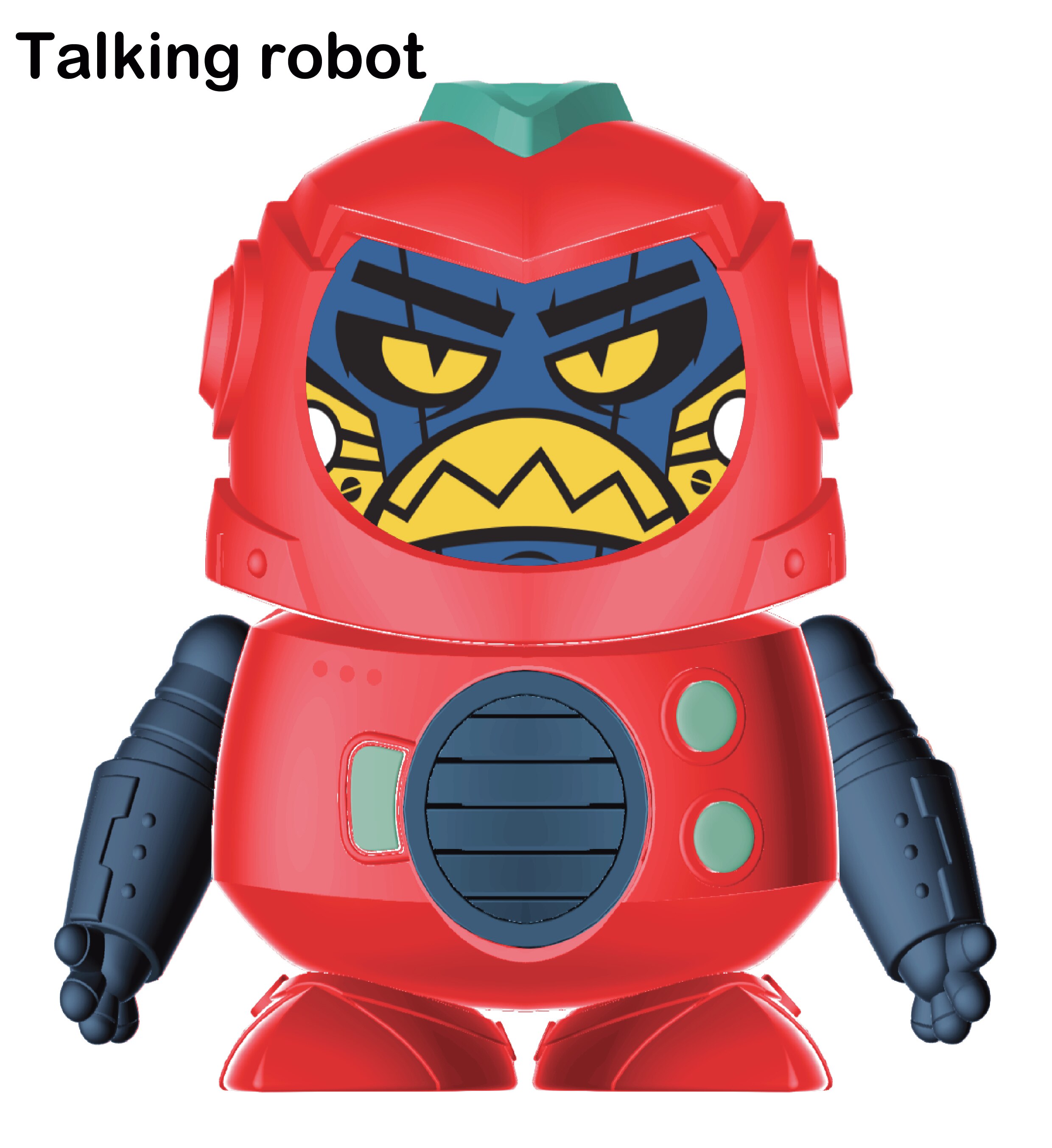 Intelligente verandering gezicht Mini Pocket Robot Lopen Muziek Dans Licht Voice Opname Gesprek Herhalen Smart Kid Speelgoed Interactieve
