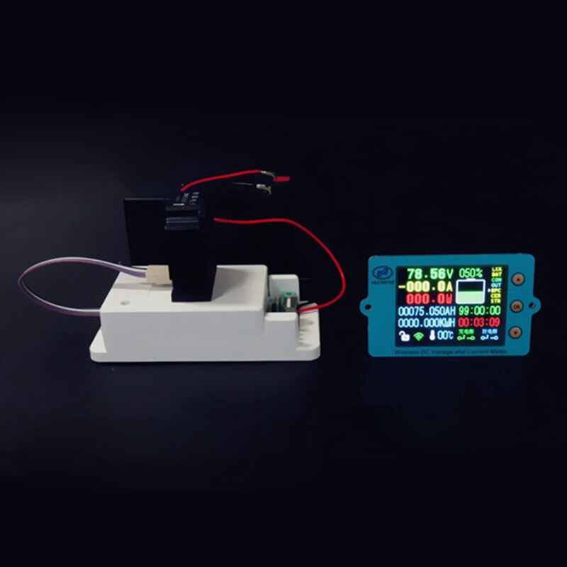 2.4 Inch Kleurenscherm Draadloze Voltmeter Amperemeter Dc Lcd Display Spanning Stroomsterkte Detector Volt Amp Tester