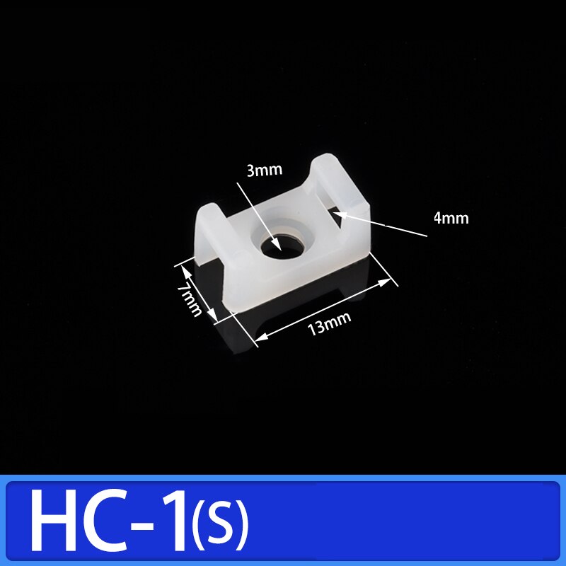 100 stücke kabelbinder befestigungs sitz sattel-förmigen draht befestigung sitz draht Clip kabel organizer schraube See sitz draht und kabel klemme HC: HC-1(S) Weiß