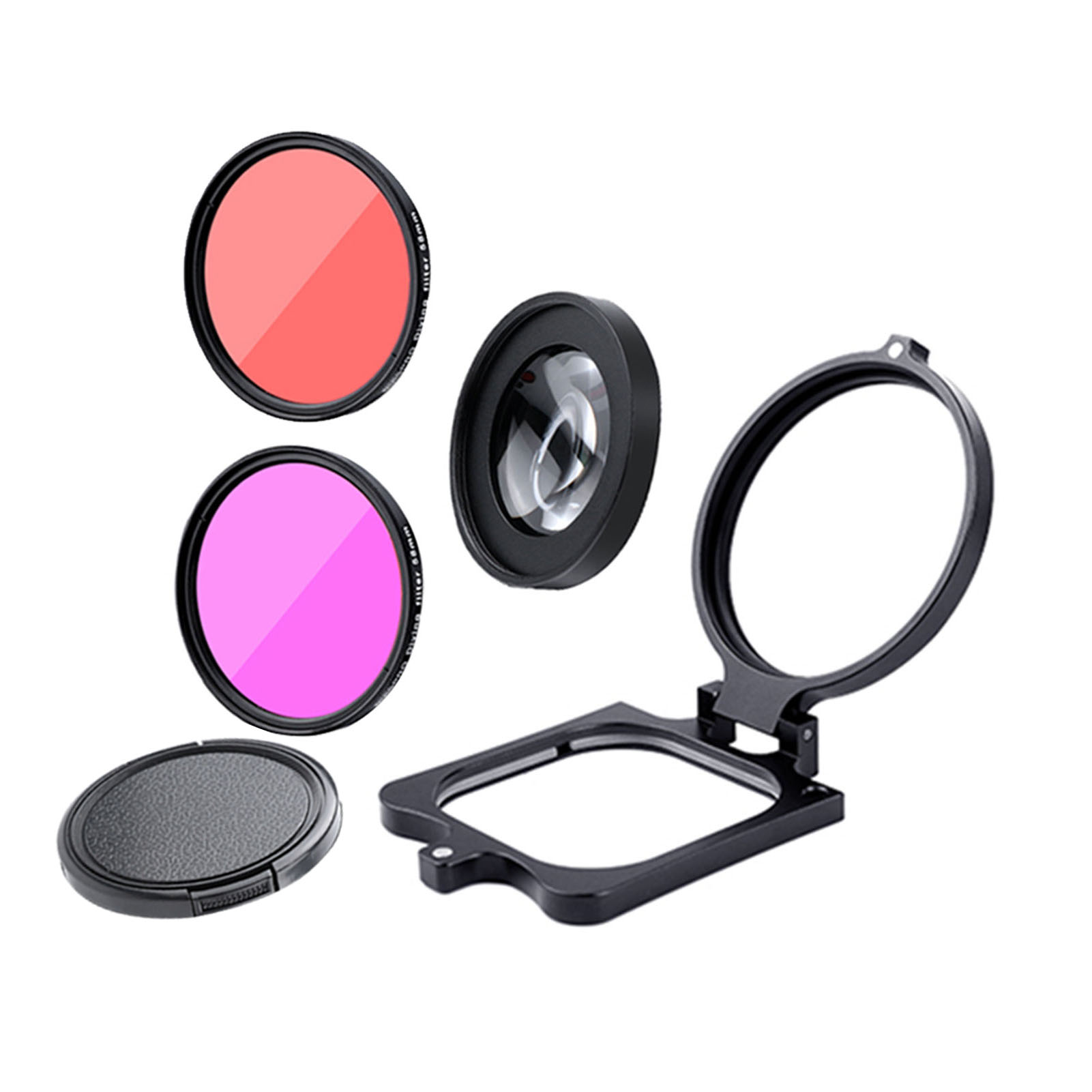Praktische Actie Camera Duiken Lens Filte Installeren Macro Fotografie Professionele Aluminium Portable Voor Gopro Hero 9 8: 4