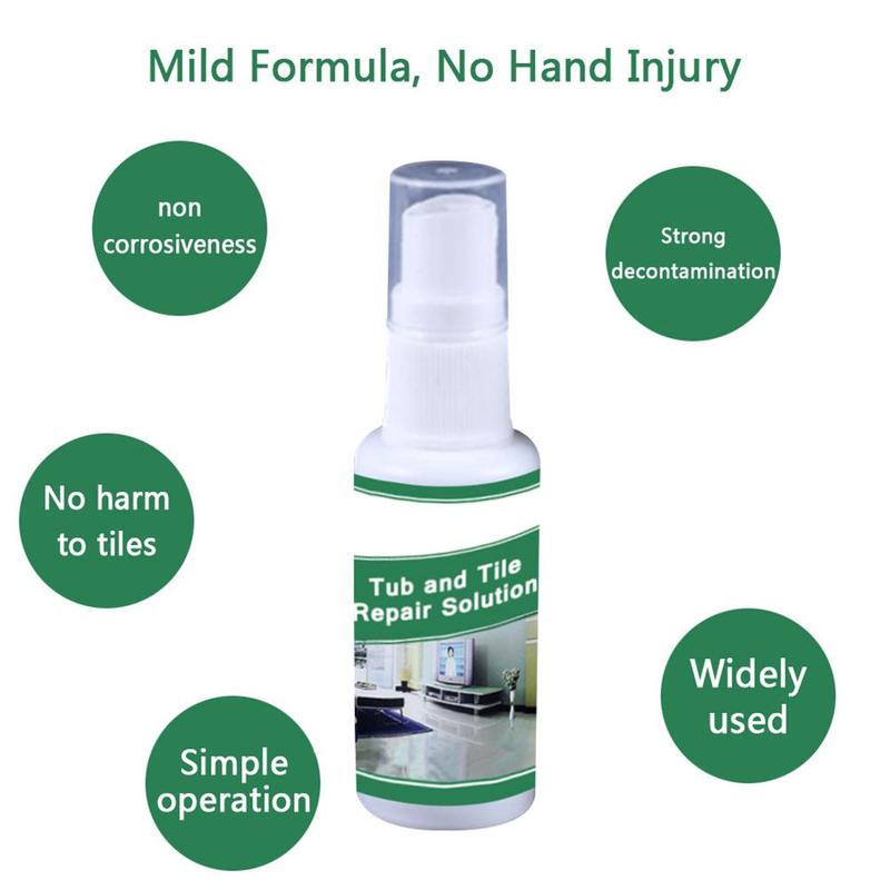 Tile Scratch Repair Spray Bathtub Tile Scratch Remover Agent Sink Ceramic Floor Scratch Cleaner Repair Furniture Repair Liq Q9K4
