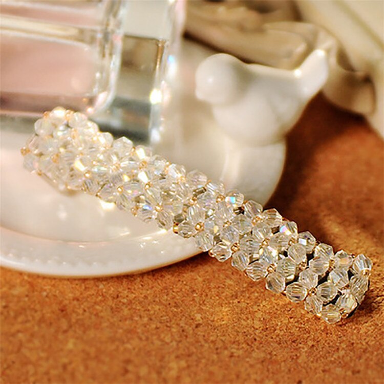 1Pcs Vrouwen Shining Crystal Rhinestone Haarspelden Haarspeldjes Mode Meisjes Haar Clips Pins Styling Tools Hairwear Haaraccessoires: 1