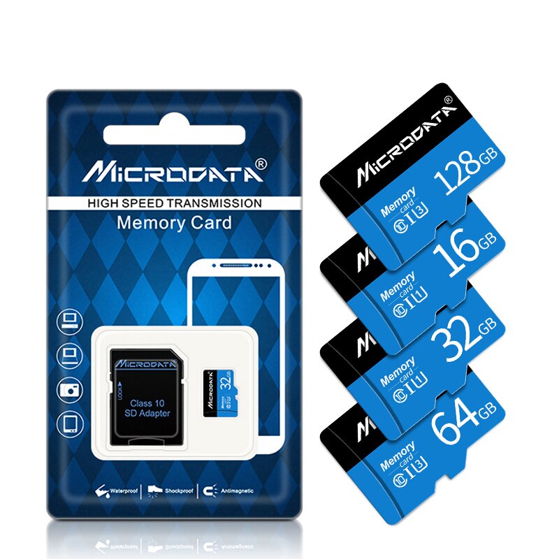 Echte capaciteit micro sd geheugenkaart 128gb 64gb sdxc micro sd kaart 32gb 16gb 8gb sdhc tf c voor mobiele telefoon camera adapter