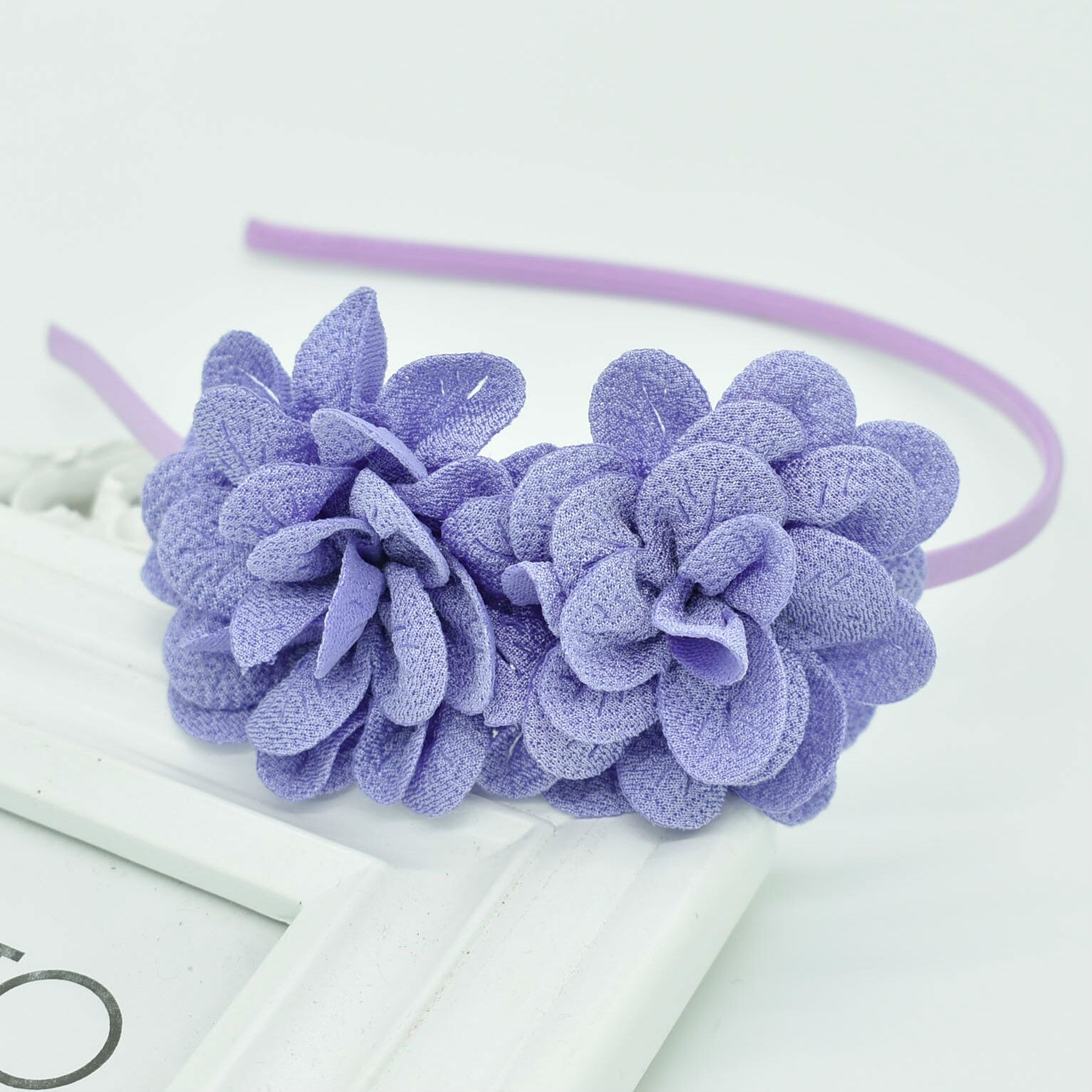popular Children's Two flower headband headdress girls multicolor hair accessories flower hair band Female pop: V4