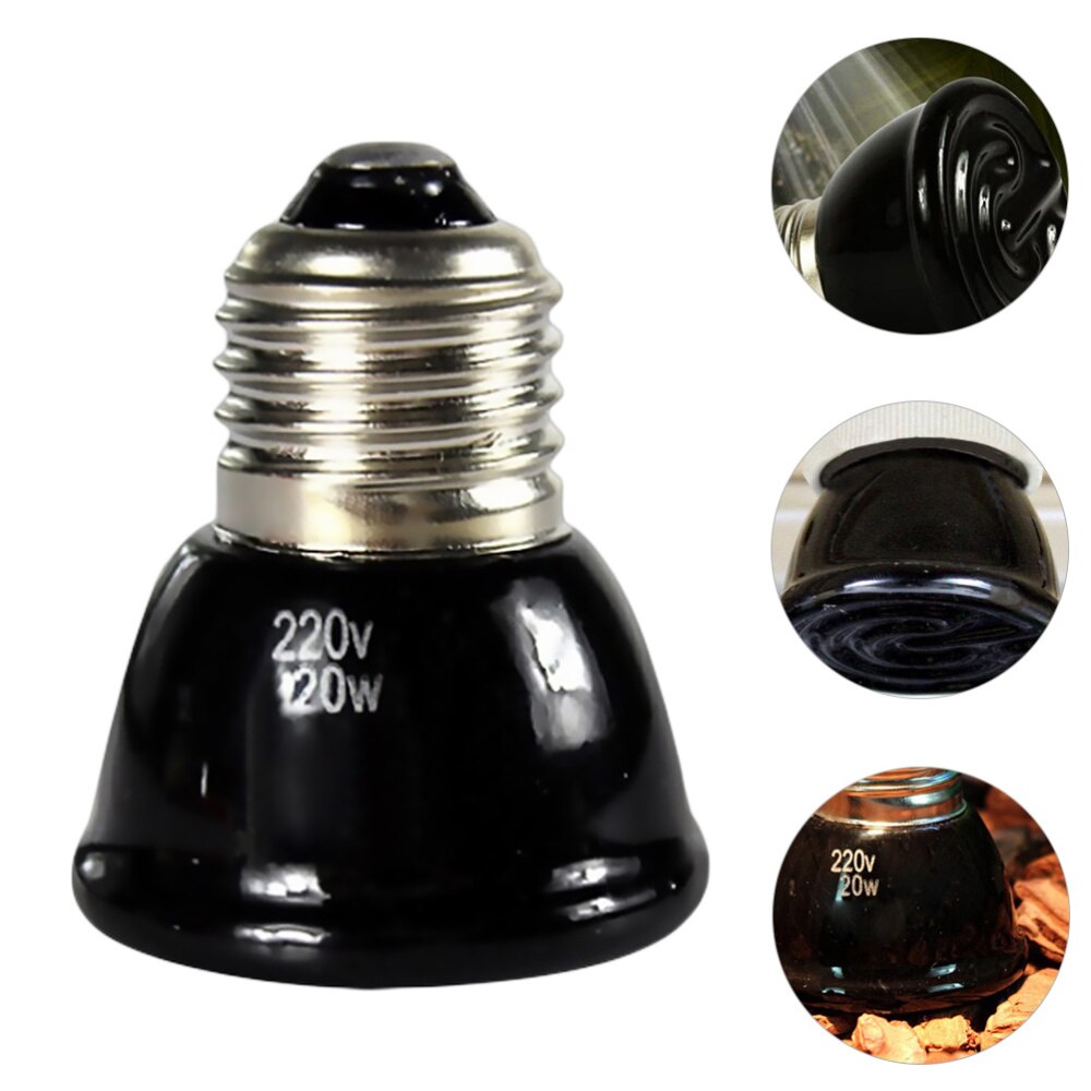 1Pc Heat Lamp Premium Portable Lightweight Durable Heating Light Heat Preservation Lamp Heat Emitter for Reptile Turtle