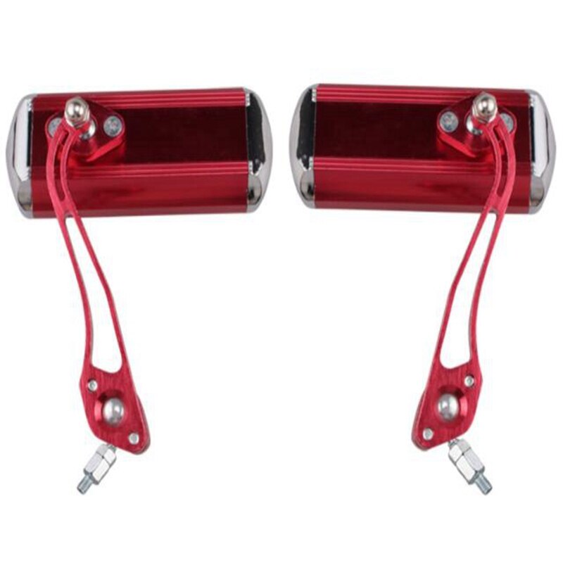 Espejo retrovisor para bicicleta eléctrica, accesorios de equipo reflector, manillar, de seguridad: Rojo
