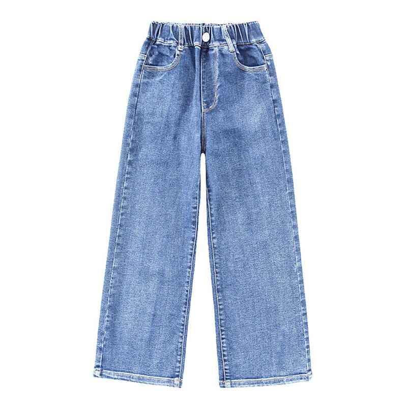 Pantalones vaqueros a la para niñas, ropa para adolescentes de 6, 8, 10, 12 y 14 años, primavera y otoño