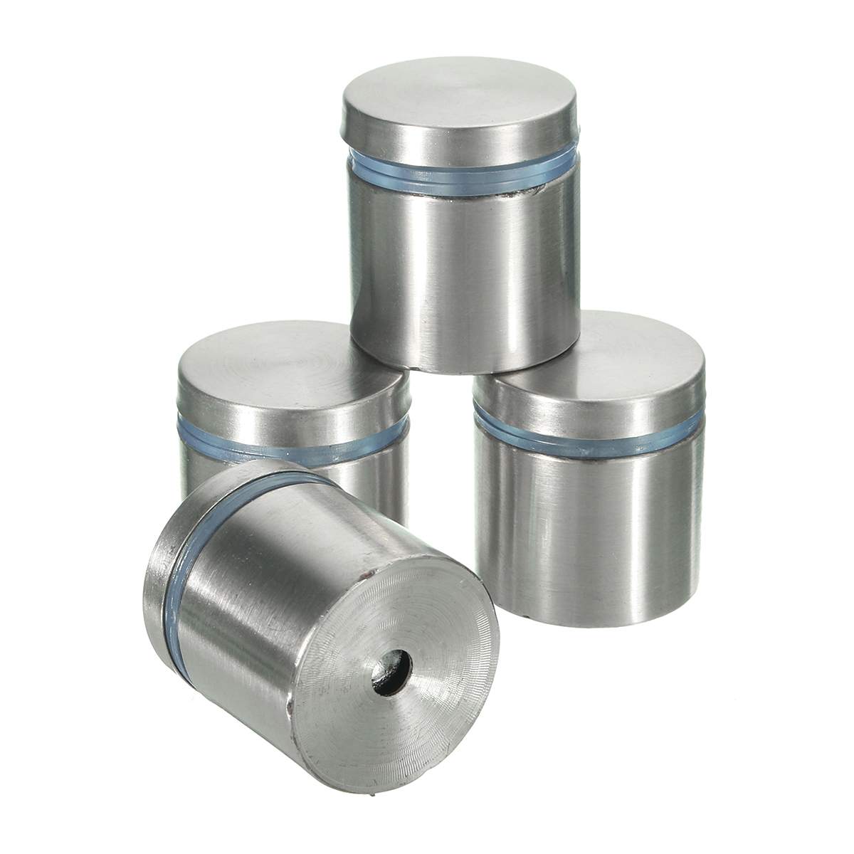 4 Stuks 25Mm Rvs Reclame Bolt Beugel Bout Reclame Pinboard Voor Bevestiging Spijkeren Glas Hout Board Schroeven Gereedschap