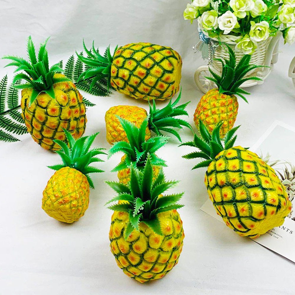 Simulation Pineapple Photography Props Resin Home Decorations Artificial Fruit Decoration Foam Plastic For Hotel Bar