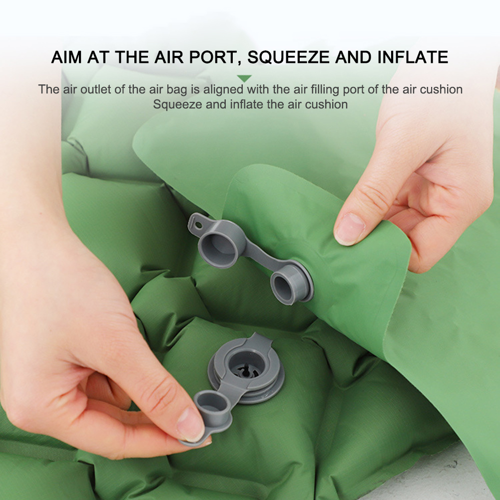 Portable Camping Hiking Air Bag Mattress Nylon TPU Inflatable Bag Lightweight Air Pouch Camping Inflatable Bag Ultralight