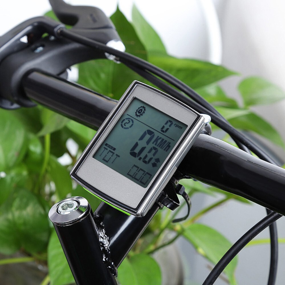 Wireless Bicycle Computer Bike Odometer Speedometer LCD Display 3 in 1 Cycling Computer With Cadence Heart Rate Monitor