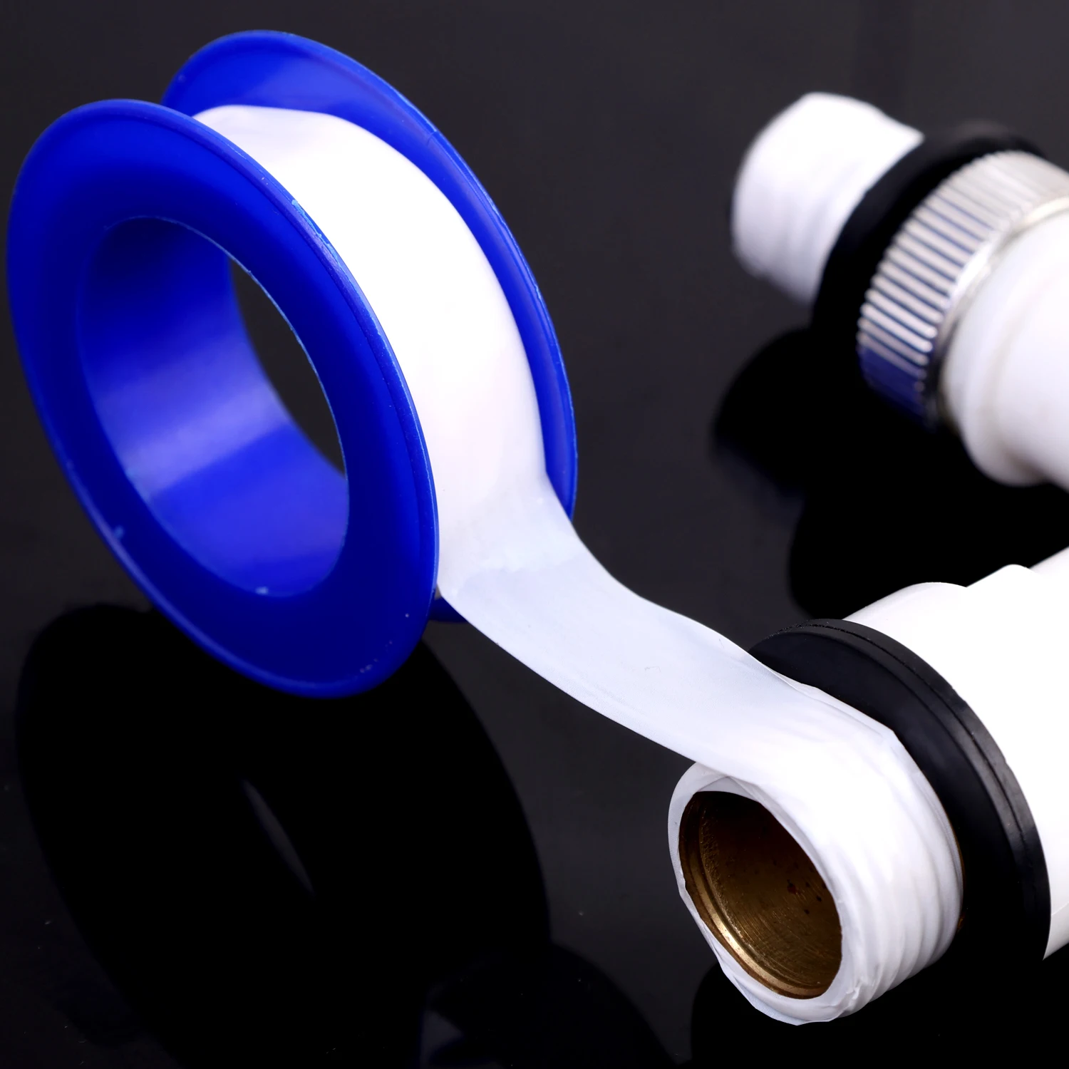 50/1Stck Wasser Rohr halt Lecks Dicht Band Waschbecken Abflussrohr Gewinde Kanal Bänder Sanitär passend zu Reparatur Werkzeug PTFE dichtband
