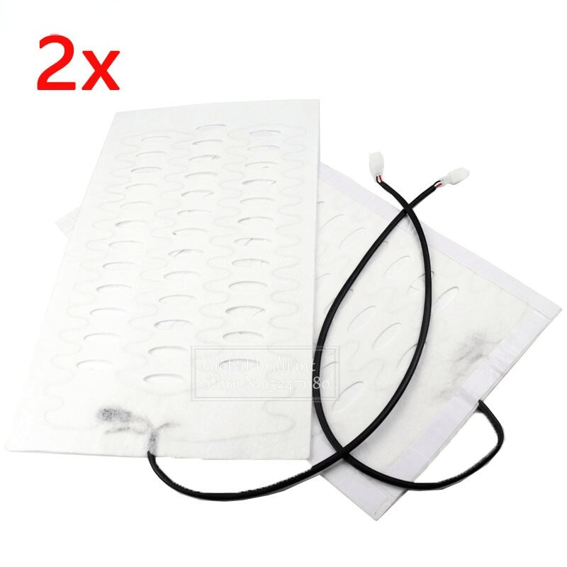 2x/4x12V coprisedili riscaldati per auto universali pad in fibra di carbonio riscaldato seggiolino auto auto riscaldamento pad riscaldatore invernale riscaldatore 48cm x 27cm: 2pezzi