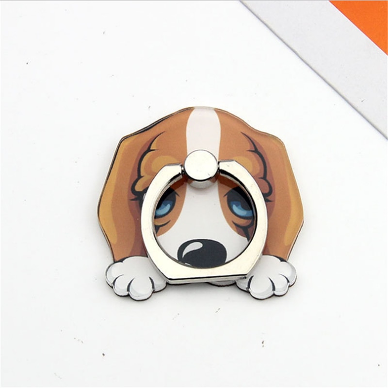 UVR Sheepdog Mobile Phone Stand Holder Dog Bulldog Finger Ring Mobile Smartphone Phone Holder Stand For iPhone Xiaomi All Phone