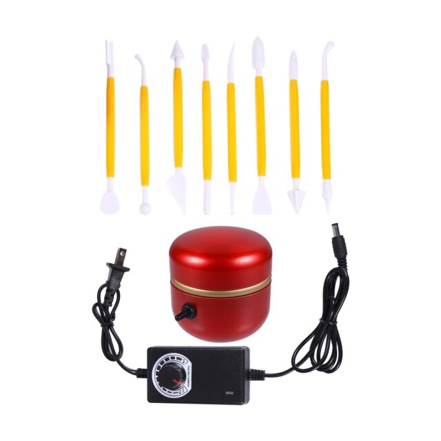 1 Set Pottery Wheel Direction Adjustable Pottery Machine with Tool US Plug: Default Title