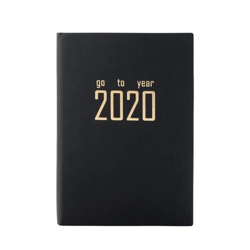 Year Agenda Diary Weekly Monthly Schedule Journal Memo Notebook Planner Journal Notebook Memo Easy to Carry: Black
