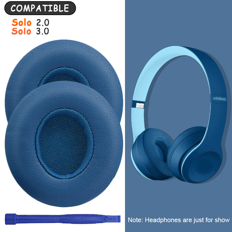 KUTOU Oorkussen Voor Beats Solo 2 Solo 2 Oorkussen Solo 3 Solo 3 Hoofdtelefoon Oorkussens Oorschelpen Vervangende Onderdelen Headset Foam Pad: Rood
