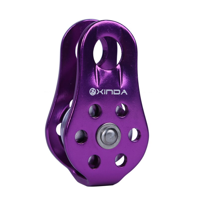 climbing pulley fixed mountaineering single pulley transportation hoisting pulley outdoor crossing pulley for rescue rope: 04