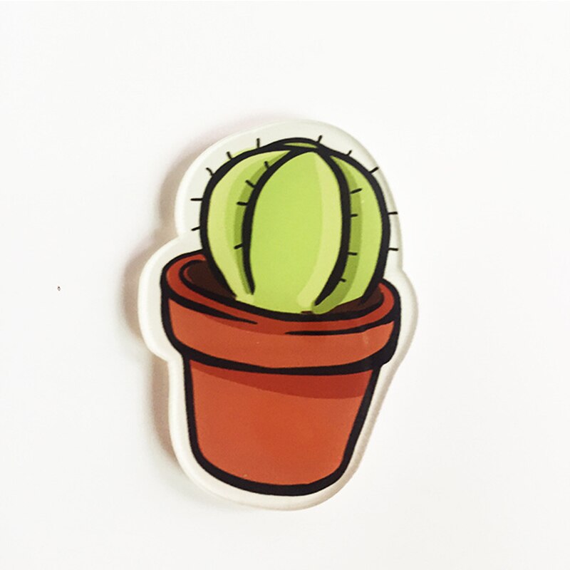 Pin Badge Decoratie 1 PC Cartoon Cactus Bonsai Broche Acryl Badges Pictogrammen op De Rugzak Badges voor Kleding: 07