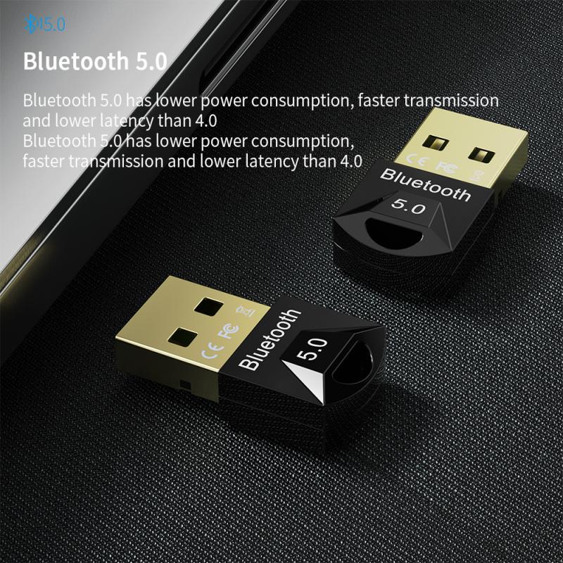 Usb Bluetooth 5.0 Adapter Dongle Voor Pc Computer Draadloze Muis Toetsenbord Voor PS4 Aux Audio Bluetooth 5 Receiver Draadloze Adapter