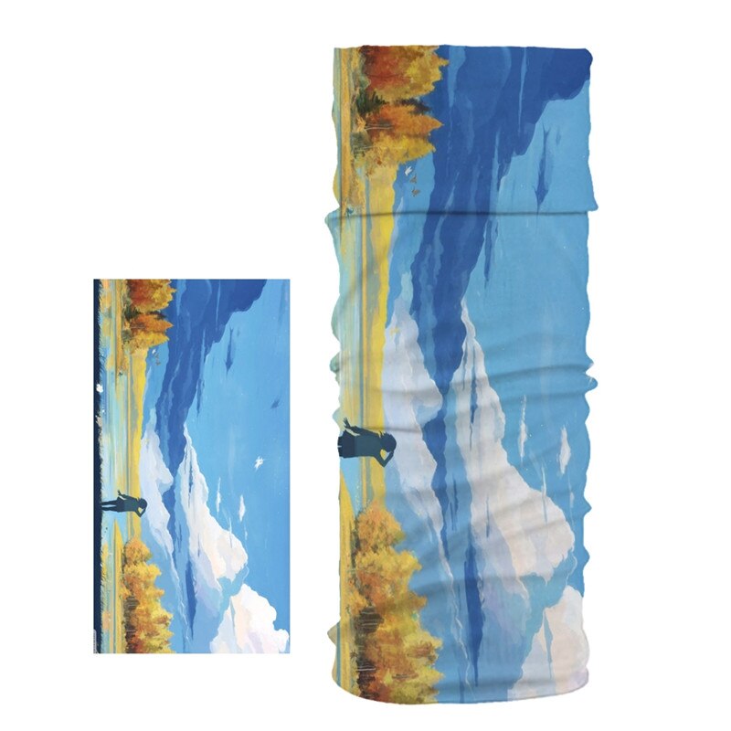 Imixlot Hiphop Stil Multifunktions Bandanas Wissenschaft Fiction Landschaft Gedruckt Stirnband Nahtlose Rohr Schal Unisex balaclava: I