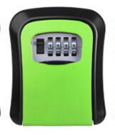 Outdoor Safe Key Box Key Storage Organizer With 4 Digit Wall Mounted Combination Password Keys Hook Organizer Boxes: Gold