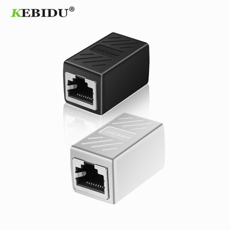 Kebidumei  rj45 kvindelig til kvindelig netværk ethernet lan splitter stik overførselshoved  rj45 kat 5 5e 6 6a extender netværkskabel