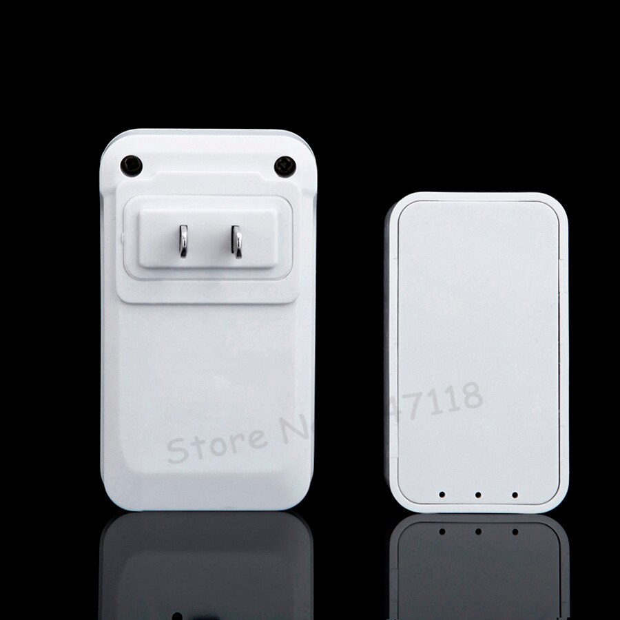 Eu-pistoke kotiin vedenpitävä langaton ovikello ei tarvitse paristokäyttöinen sähköinen ovikello 1 painikkeella +3 vastaanotinta 1 v 3