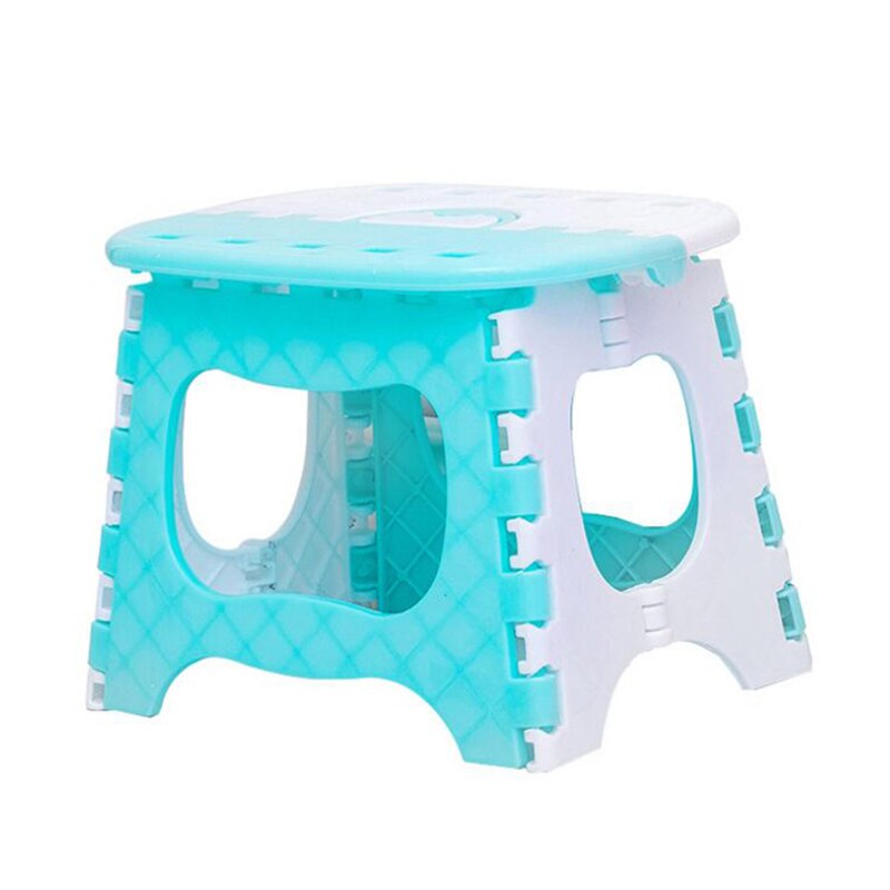 Tabouret pliant Camping chaise siège pour la pêche pratique en plastique Portable escabeau maison Train extérieur intérieur pliable chaise: blue