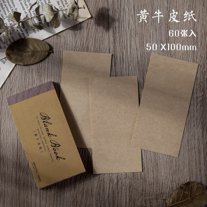 XINAHER 60 teile/satz Leere buch sechs verschiedene Material Papier Müll Tagebuch Planer Scrapbooking Jahrgang Dekorative DIY Handwerk Papier: A