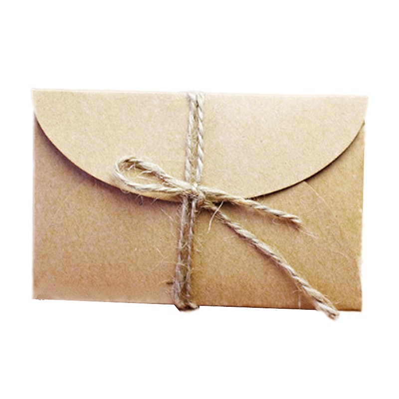 50 Pcs/Set Korean Retro Kraft Paper Envelope Vintage 9*6cm Mini Series Wedding Stationery Envelopes