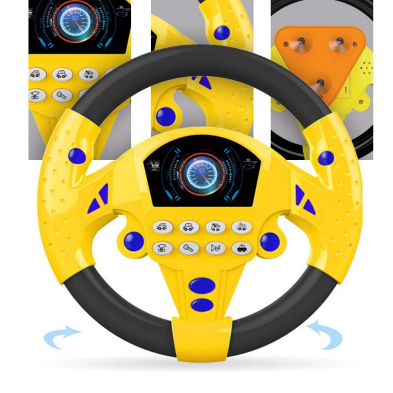 Kinderen Stuurwiel Met Geluid Simulatie Rijden Auto Speelgoed Kids Baby Interactieve Speelgoed 1Pc
