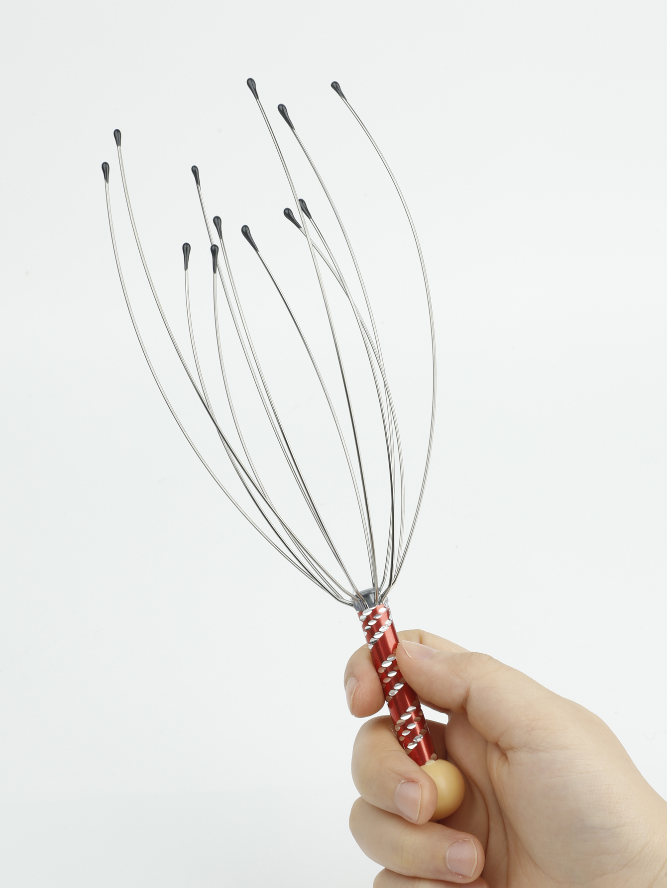 1/2sopus Head Massager Hoofdhuid Massage Klauw Soul Extractor Verlicht Spanning Spier Ontspanning Relief Vermoeidheid Massager Care Tools: green
