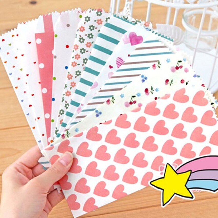 10 Stks/partij Kawaii Papier Envelop Zoete Leuke Verse Stijl Bruiloft Envelop Voor Kaart Scrapbooking
