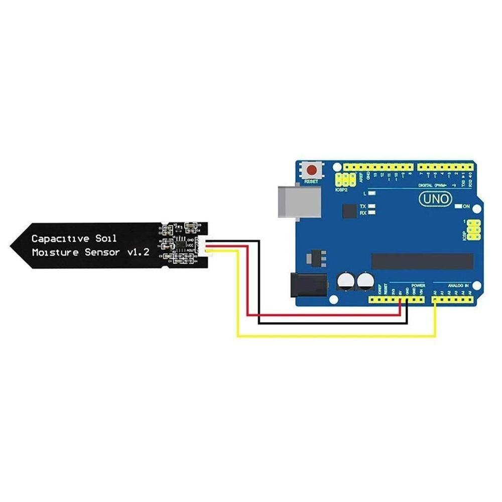 Analog Capacitive Soil Moisture Sensor V1.2 Corrosion G9T7 Resistant Wire F7G6