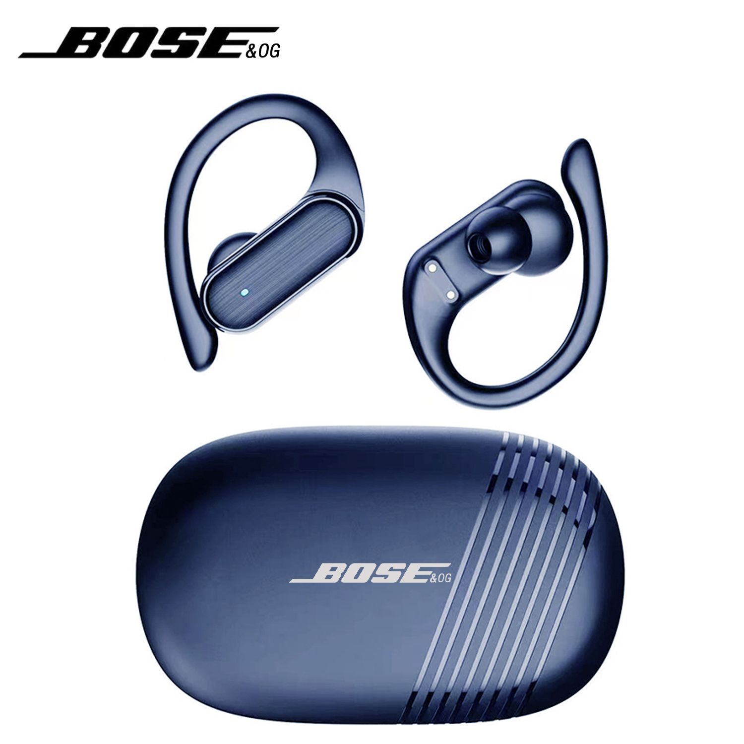 BOSE&OG A520 TWS Bluetooth-oortelefoon Draadloze HiFi-oortelefoonhaak, Sport, hardlopen, gamen, oortelefoon, waterdicht, handig: Black