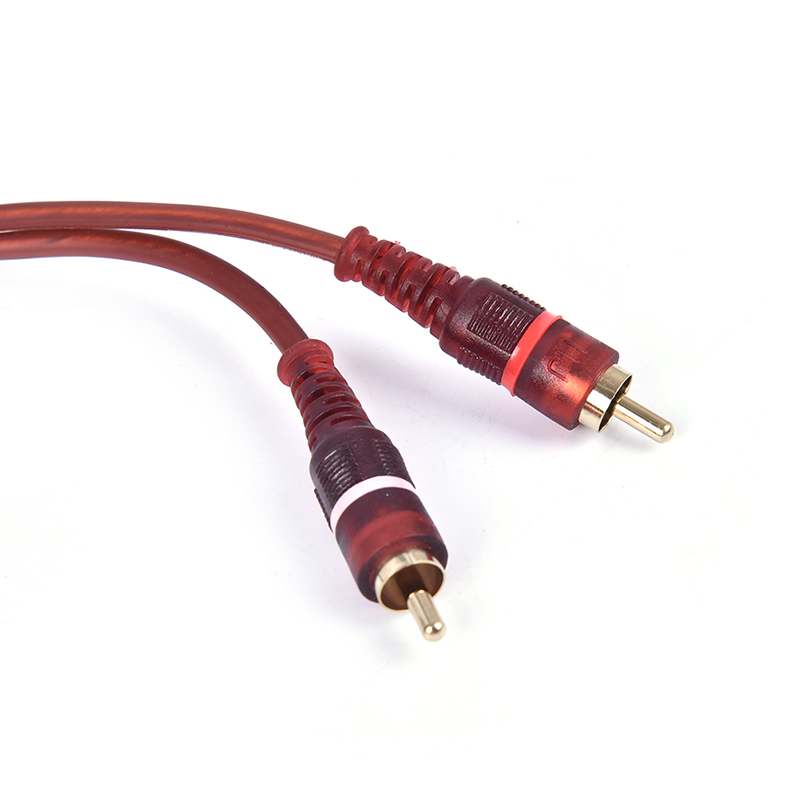 1Pc 1.5M Kabel Dual Rca Male Naar Dual 6.35Mm 1/4 Inch Mannelijke Mixer Audiokabel