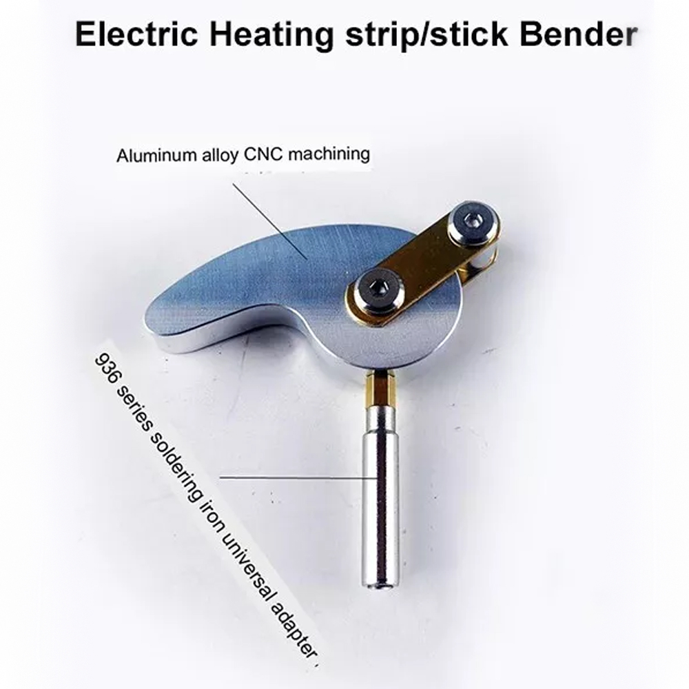 Electric Wood Strip Bending Tool Wood Board Bending Pliers Mini Iron Model Tool: Silver