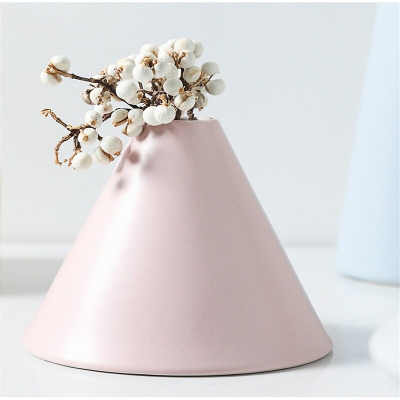 Perfk Blumenvase Hydrokultur - Kirschen Design 11,5x7x13cm