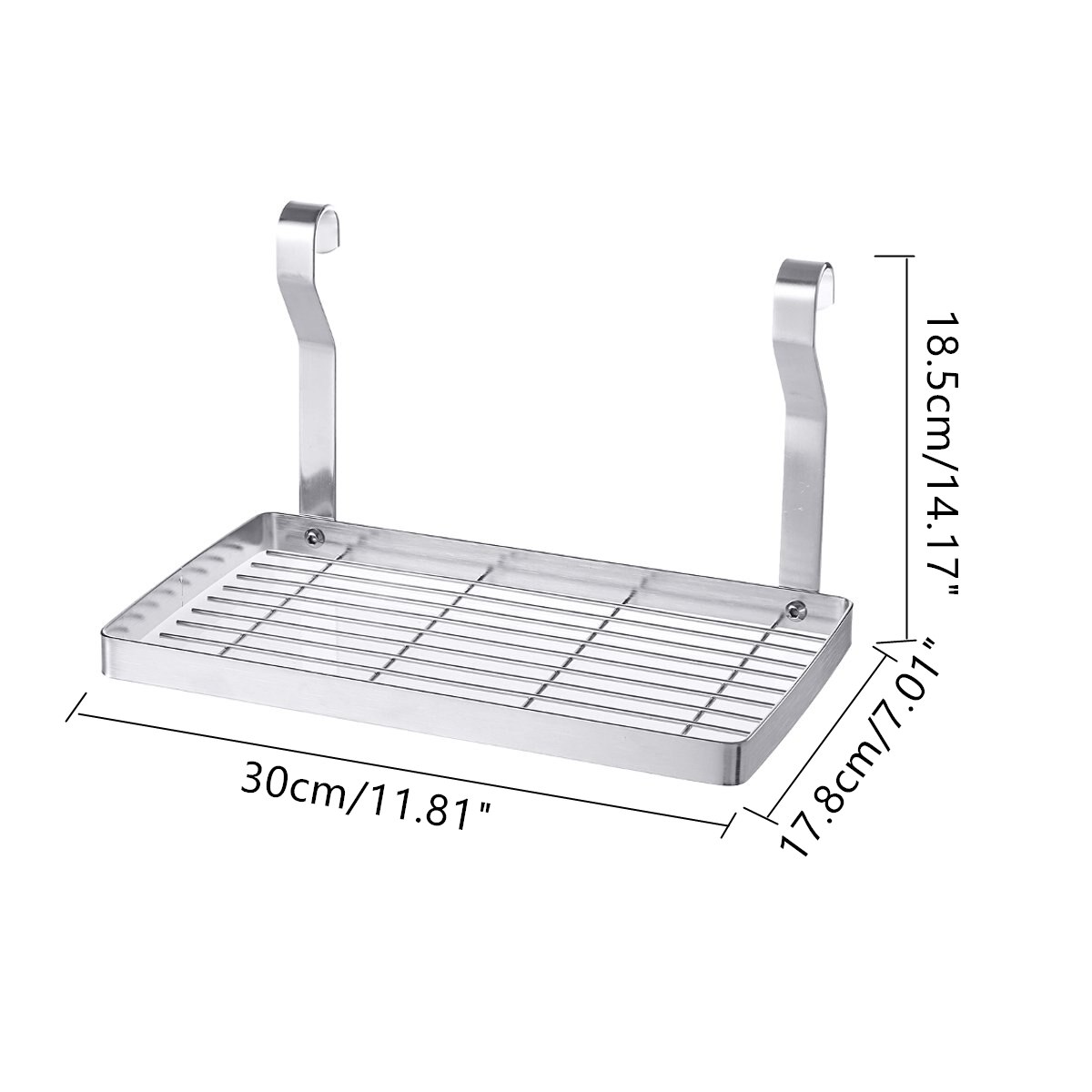 8 soorten Rvs Keuken Organizer Multifunctionele Schotel Droogrek Muur Opknoping Opslag Houder Servies Plank Afdruiprek: 1 Seasoning Rack