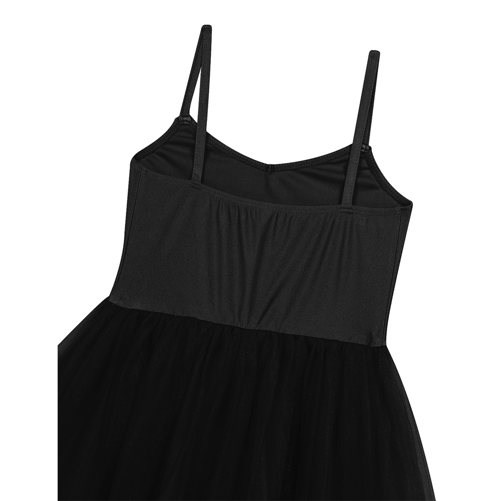 Children Girls Ballet Tutu Dress Romantic Style Tutu Ballet Dance Costumes Ballerina Dress Long Dress with Ruffled Arm Sleeves